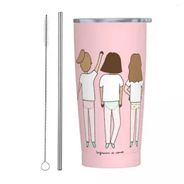 Tumblers Enfermera En Apuros Health Insulated Tumbler With Straws And Lid Stainless Steel Coffee Mug 20 Oz Smoothie Tea Mugs