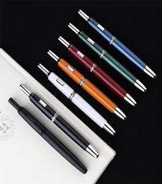 Fountain Pens MAJOHN A1 Press Retractable Fine Nib 04mm Metal WIth ClipNo Clip Ink Office School Writing Gift 2209271655530