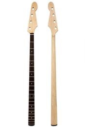 Bass Guitar Neck Maple Rosewood 4 String 21 Fret For Maple Bass Guitar Neck Replacement Parts White Dot Clear Satin4308482