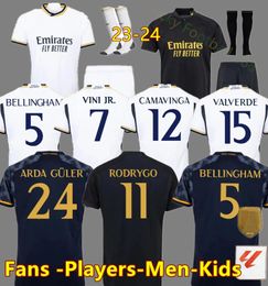 2024 kids REAL MADRIDS soccer jerseys football kits BELLINGHAM VINI JR TCHOUAMENI BENZEMA ALABA MODRIC RODRYGO Fourth 23 24 new men Football shirt Top quality