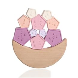 Intelligence Toys 1Set Nordic Style Sile Stars Moon Nesting Stacking Building Blocks Toy Bpa Baby Montessori Games Educational Drop D Dh38L