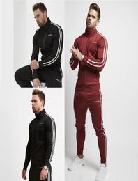 mens tracksuit jacket jogger Men sportswear jackets zipper hoodie Gyms Suit Survetement Homme Tracksuits bodybuilding Sweater Mens3216104