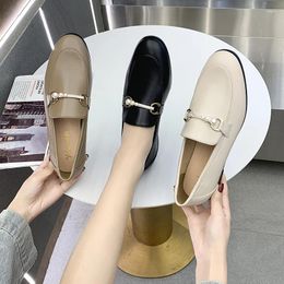 Shoes Loafers Casual Flat Women on Slip 363 Spring Fashion Brand Chain Heel British Style Oxford Plus Size 725 Fashi