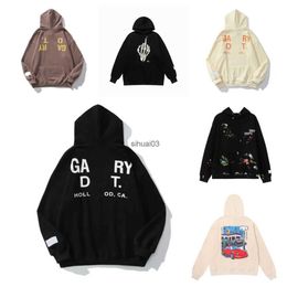 Mens Hoodies Sweatshirts Mens Hoodies Sweatshirts Hoodie Designer Galleries Top Dept Gary Painted Graffiti Used Letters Printed Loose Casual Fashion M