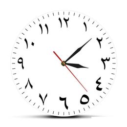 Wall Clocks Arabic Numerals Silent Non-Ticking Wall Clock Iranian Modern Home Decor Numbers Hanging Watch Housewarming Gifts 210930 Dr Dh6Rd