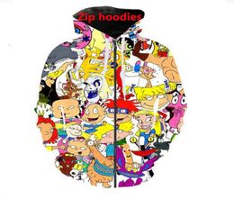 Mens Womens Designer Hoodies Coat Cartoon Characters 90s Fashion Tops Long Sleeve Winter Jacket for Couples Asian Size S7XL A084269725