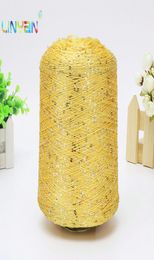 500g lot paillette yarn Sequins wool needle Natural beads lace tie a knot yarn for hand knitting crochet thread line t64 T2006015792341