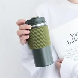 Water Bottles Thermal Mug 304 Stainless Steel Portable Fashion Heat Insulated 450ml Simple Ins Wind Office Wholesale Termica Cafe Copo