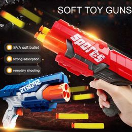 Gun Toys Manual Shooting Suction Cup Soft Sponge Bullets Toy Guns Kid Toy Eva Bullet Foam Head Soft Bullet Toy Guns for Boy Girl Outdoor YQ240307