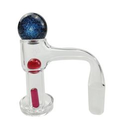 Jcvap Glass Bongs Accessories Male Weld Terp Slurper Quartz Banger with 22mm Glass Marble Ball Ruby Pearls Pillar Zipper Bag Dab R2862388