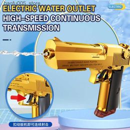 Sand Play Water Fun Gun Toys Glock Electric Automatic Water Gun Outdoor Beach Large-capacity Swimming Pool Summer Toys for Children Boys Gifts 230614 Q240307