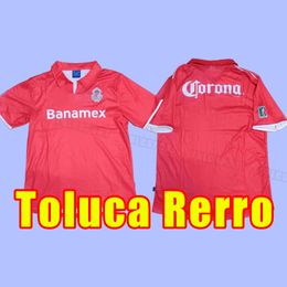 Retro Deportivo Toluca 04 05 Mens Soccer Jerseys M. ARAUJO J. ANGULO BAEZA VENEGAS 3rd Special editions Football men 2004 2005 Shirt Short Sleeves Uniforms