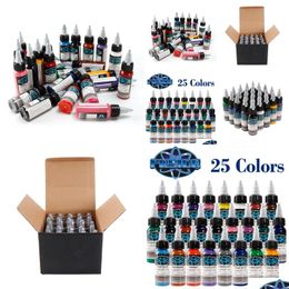 Tattoo Inks New High Quality Tattoo Pigments Fusion Ink 25 Colour 1 Oz 30 Drop Delivery Health Beauty Tattoos Body Art Dhclo