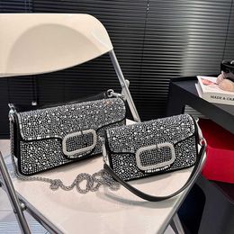 Luxury Diamond Messenger Bag Crossbody Designer Bags For Women Party Evening Handbags Elegant Hand Bag Lady Purse Tote