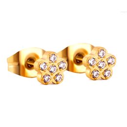 Hot Selling Earring Sets for Women Jewellery 18k Gold Plated Diamond Earrings Studs Stainless Steel Zircon