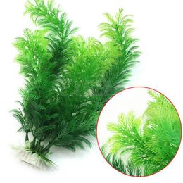 Fish tank Decoration Green Artificial Plastic Plant Grass Ornament Decor Accessories Underwater Fish Aquarium Landscape Decorative1014175