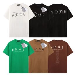 Mens T-Shirt Designer Tees Luxury Brand BA T Shirts Mens Womens Short Sleeve Hip Hop Streetwear Tops Shorts Casual Clothing Clothes B-50 Size XS-XL