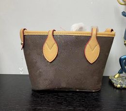 Designer tote bag large Handbags wallet purse Fashion Leather Brown lattice shoulder Bags high Luxury Classic Flower Checked Shoulder bag