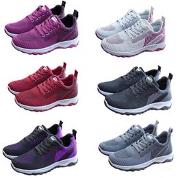New Spring and Autumn Flying Weaving Sports Shoes for Men and Women, Fashionable and Versatile Running Shoes, Mesh Breathable Casual Walking Shoes grey 39