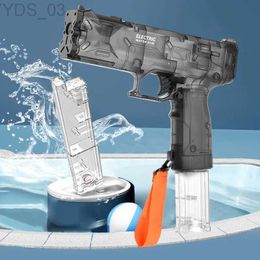 Gun Toys Outdoor Electric Full Automatic Water Gun Toy Water Pistol Children Summer Entertainment Kids Gifts AC159 YQ240307