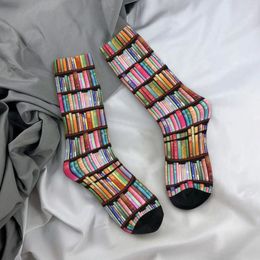 Women Socks Bookworm Antique Book Library Funny Stockings Girls High Quality Running Sports Winter Custom Anti Sweat