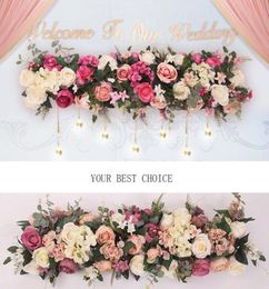 Artificial Flower European Long Row Flowers Wedding Arch Road Lead All Various Types Decoration For Home el Party Decor6162414
