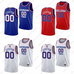 Custom NCAA Louisiana Tech College Basketball Jerseys Will Allen Daniel Batcho Tahlik Chavez Crawford Isaiah Crawford Jaylin Henderson Tyler Henry