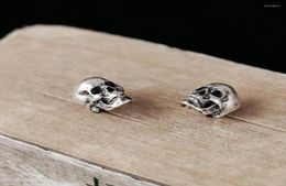 Stud Earrings 925 Sterling Silver Skull Women Gothic Party Wedding Jewellery For Girls Punk9748055