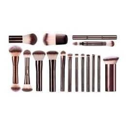 Makeup Brushes Hourglass Makeup Brushes No1 2 3 4 5 7 8 9 10 11 Vanish Veil Ambient Doubleended Powder Foundation Cosmetics Brush Tool Dhxpj