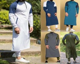 Mens Clothing Robe Long Sleeve S Arab Thobe Jubba Thobe Man Kaftan Middle East Islamic Jubba Muslim Dressing S3XL9827206