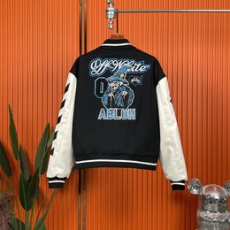 OFF OW brand PERMANET SS24 Homecoming arrow logo Men's and womens jacket outerwear designer Luxury gift