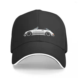 Berets My Drawing Of The Iconic German Sports Car With Stripes Cap Baseball Caps Adjustable Hat Unisex Hats Polychromatic