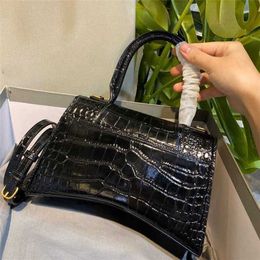 70% Factory Outlet Off High crocodile pattern hourglass bag genuine leather B-line single crossbody handbag trendy for womens on sale