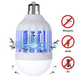 Other Lighting Bulbs & Tubes Brelong Led Bug Zapper Bb 15W 2 In 1 Mosquito Killer 1200Lm E27 / E26 220V Base Indoor And Outdoor Pack D Dhnqy