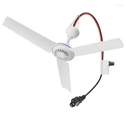 12V-85V C13 Plug Camping Ceiling Fan Air Cooler Adjustable Speed Hanging Mini Tents Canopy Easy To Use