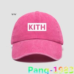 Kith Ball Caps Classic White Box Logo KITH Hat Baseball 2022 Men Women High Quality Sunshade Adjustable Canvas Sports Hats 3041