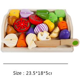 Kitchens & Play Food Kitchens Play Food Simation Kitchen Pretend Toy Wooden Classic Game Montessori Educational For Children Kids Gift Dh1Ec