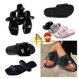 2024 designer Slippers Classic Flat Sandals Luxury Summer Lady Leather trainers outdoor Women GAI Summer Flat heel Sliders lady