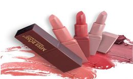 8 Colors Miss Rose Brand Makeup Red Color Lip Matte Lipstick Lips Kit Waterproof Lipstick Matte Cosmetics Lip Nude Beauty6639998