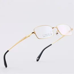 Sunglasses Frames High Quality Eyewear Pure Titanium Glasses Frame Men Eyeglasses Optical Prescription Reading Clear Eye Lens Male 867