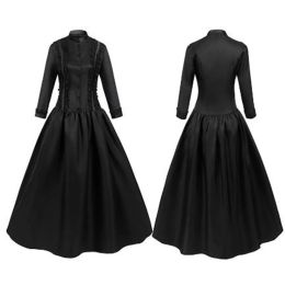 Dress Medieval Retro Punk Gothic Court Princess Dress Royal Lady Ball Dress Elegant Vampire Devil Christmas Victorian Costume Vestidos