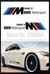 Car styling Motorsport Performance PVC Sticker for BMW 3D reflective sticker 55cm car waistline garland car door and body decal2595952