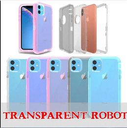 Armor Shockproof Bumper Case For iPhone 15 14 13 12 11 Pro Max XR XS X 6 7 8 Plus Transparent Heavy Duty Protection Hard PC TPU Phone Cases cover