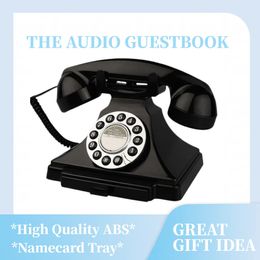 Wedding Party DIY Audio Message Book Phone Retro Hotel Phone Message Antique Button Phone