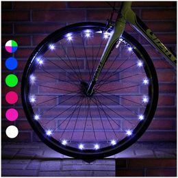 Other Lights & Lighting Brelong New Led Bicycle Wheel Light Wheels Spoke Lights Decorative Lighting Aaa Battery Powered 1 Pcs Drop Del Dh9Wh