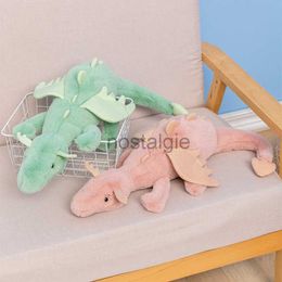 Animals 1pc 50cm Flying Plush Stuffed Cute Fluffy Dragon with Wings Life-like Pterosauria Toy Pillow Kids Toys 230211 240307