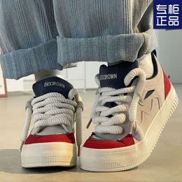 China-Chic campus thick soled small white shoes for women in spring and summer small crowd bread shoes versatile casual high board shoes