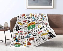 Friends Blanket TV Show Throw Flannel Fleece Blankets Soft Cozy Lightweight Plush Fabric Sofa Couch Bed Cover2379114