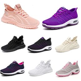 New men women shoes Hiking Running flat Shoes soft sole fashion purple white black comfortable sports Colour blocking Q100 GAI usonline