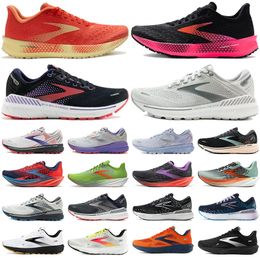 Casual shoes Designer Brooks Launch 9 Running Shoes Men for Women Ghost Hyperion Tempo Triple Black White Grey Yellow Orange Trainers Glycerin Cascadia